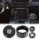 thumbnail image 1 of wonima02 Knob Cover Accessories for Toyota Tundra 2022-2025 & Sequoia 2023-2025, 5pcs Aluminum Alloy Trim Set (Black, 8-inch Display Screen), 1 of 1
