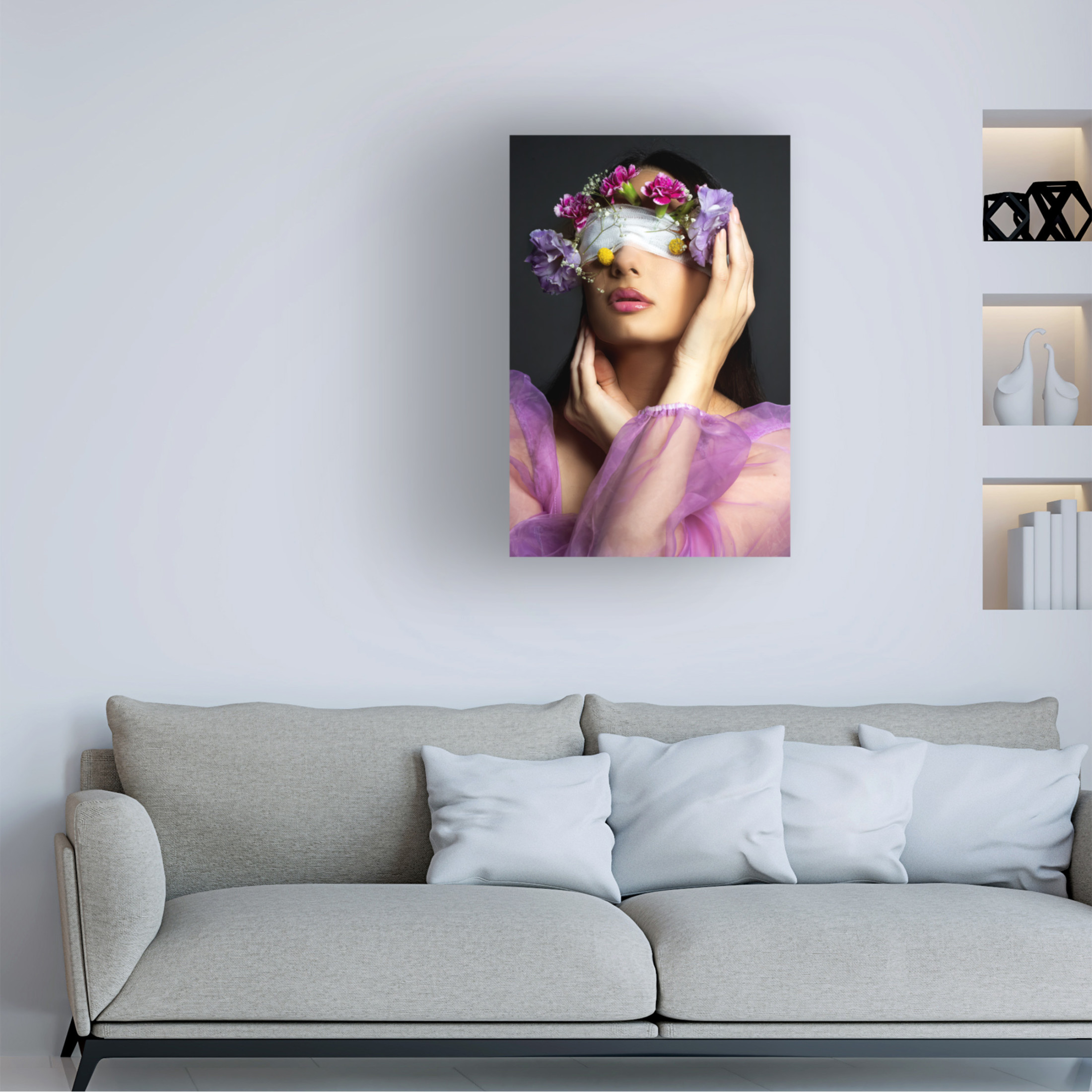 Trademark Fine Art Farid Kazamil flowers Canvas Wall Art