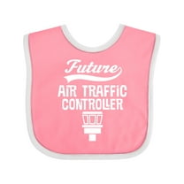 Inktastic Future Air Traffic Controller Boys or Girls Baby Bib