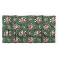 thumbnail image 5 of Bimba Green Leaves & Begonia Floral Printed Pure Silk Scarf Neck Wrap Summer Hair Bandanas For Women 40 x 80 Inches, 5 of 6