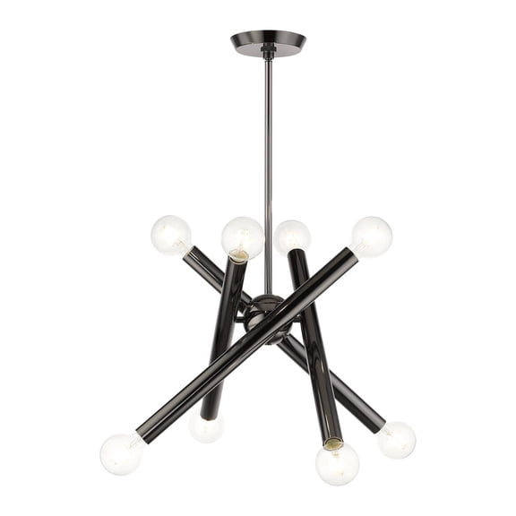 Livex Lighting - Stafford - 8 Light Chandelier in Modern Style - 24 Inches wide