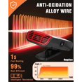 thumbnail image 2 of Calentador de coche portátil de 12 V para enchufes de vehículos y encendedor, 2 of 7