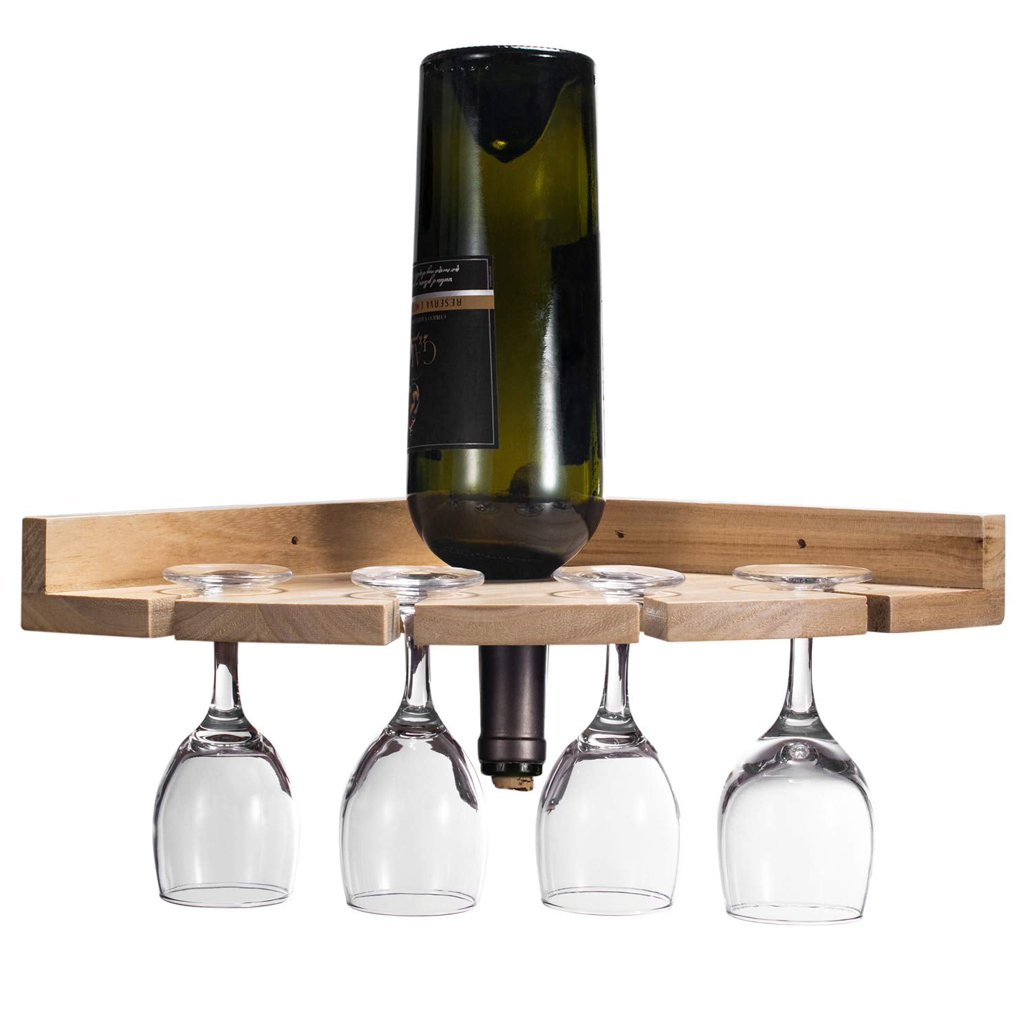 corner wine bottle holder