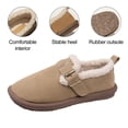 thumbnail image 2 of Plyschtofflor för dam, höst och vinter - Mode, mjuk sula, halkfria, fleecefodrade, varma, bomullsstoppade, plusstorlekar, Boken skor khaki khaki, 2 of 4