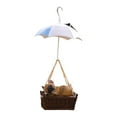 thumbnail image 2 of Figura decorativa de resina con luz energía Solar, Animal durmiente bajo , decoración colgante bonita para cama de flores Perro DYNWAVEMX estatua al aire libre, 2 of 8