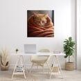 thumbnail image 3 of Stupell Industries Cuddling Sleepy Cat Animals & Insects Painting Gallery Wrapped Canvas Art Print Wall Art, 36 x 36, 3 of 8
