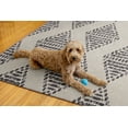thumbnail image 4 of Linon Outdoor Washable Area Rug Collection, Ivory and Brown, 7' x 9', 4 of 8