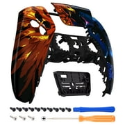 eXtremeRate Fire Eagle vs Ice Snake Touchpad Front Housing Shell Compatible with ps5 Controller, DIY Replacement Shell Custom Touch Pad Cover Faceplate Compatible with ps5 Controller