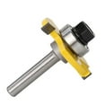 thumbnail image 1 of 1 Pcs 8mm Shank Tongue and Groove Router Bits Teeth T Shape Wood Milling Cutter, 1 of 7