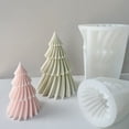 thumbnail image 2 of Molde de silicona para velas con forma de pino giratorio geométrico 3D, suministros para hacer velas de árbol de Navidad, molde de resina para jabón, regalos, manualidades, decoración del hogar, 2 of 5