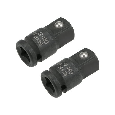 

2 Pcs 1/4 Drive (F) x 3/8 (M) Impact Socket Adapter for Ratchet Wrenches Female to Male Cr-Mo