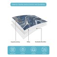thumbnail image 5 of Retro Navy Blue White Twin XL Size Down Alternative Comforter, Lightweight Comforter Quilt Bedding Set with Pillow Shams Marble Abstract Art All Seasons Bed Comforter Duvet Insert 68"x98", 5 of 7