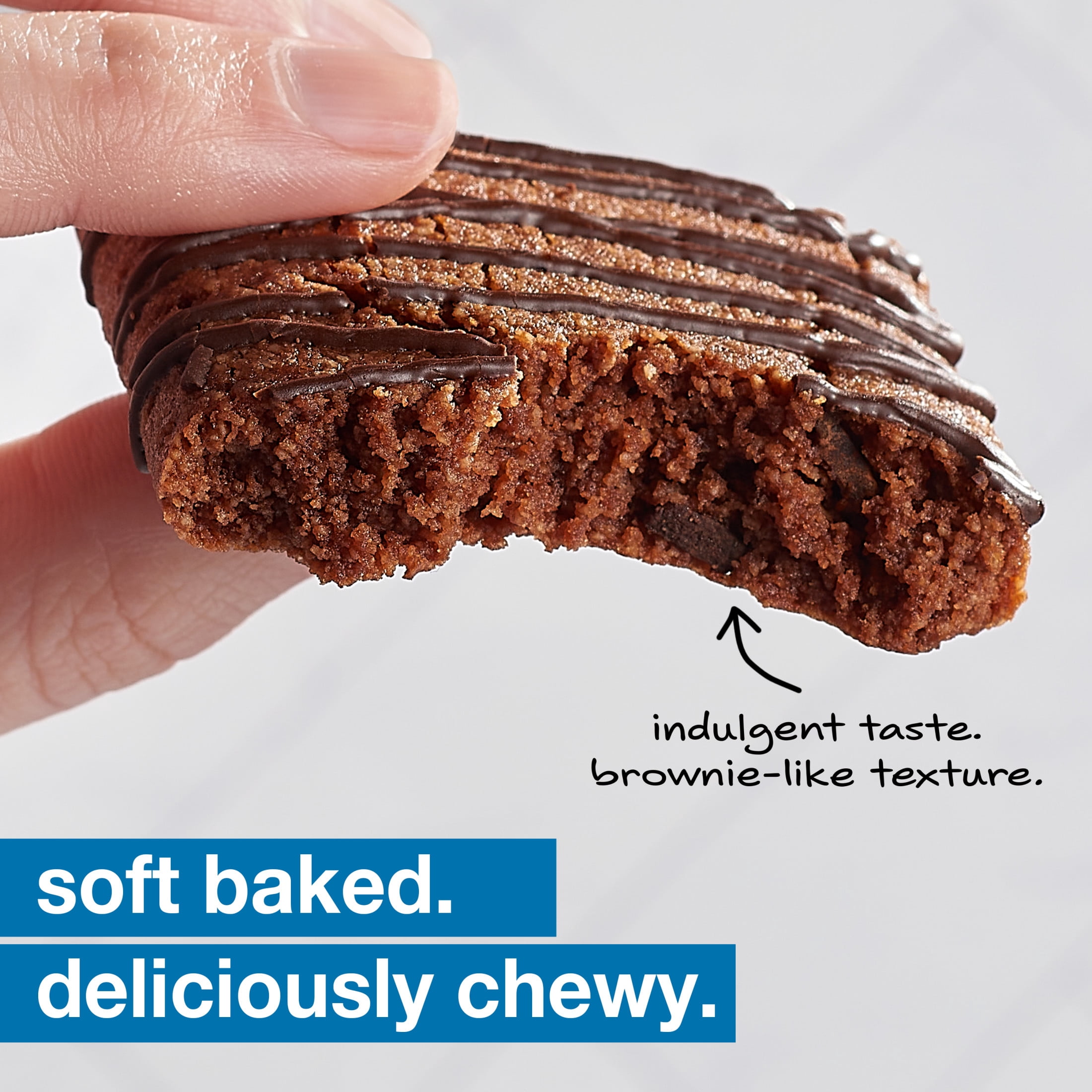 (4 pack) KIND Soft Baked Gluten Free Chocolate Almond Flour Brownie Squares, 1.4 oz, 6 Count Box