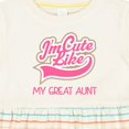 thumbnail image 4 of Inktastic Cute Like My Great Aunt Girls Baby Dress, 4 of 5