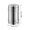thumbnail image 2 of Uxcell 96mmLx54mmD Stainless Steel Dredge Shaker Seasoning Cans with Rotating Cover, 2 of 5