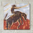 thumbnail image 6 of Epic Art 'Morning Roundup II' by Annie Warren, Acrylic Glass Wall Art, 12"x12", 6 of 8