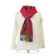 thumbnail image 6 of INSPIRE CHIC Large Tassel Wrap Floral Gradient Color Scarf for Women, 6 of 6