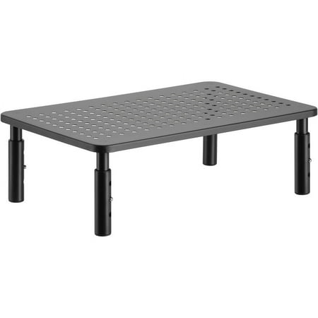 Lorell Height-Adjustable Steel Desktop Stand - 44 lb Load Capacity - 5.5  Height x 9.3  Width x 14.5  Depth - Desktop - Steel - Black | Bundle of 2 Each price history on PriceWatchPro