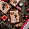 thumbnail image 2 of Pegatinas navideñas de Feliz Navidad, 500 unidades de 1.5 in, pegatinas redondas de adorno, rollo de etiquetas para suministros de fiesta de Navidad, tarjetas, sellos de sobres, galletas, etiquetas d JAMW Sencillez, 2 of 5