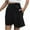 Black, variant on Womens Cargo Shorts High Waisted New Shorts for Women Trendy Casual Drawstring Shorts Elastic Waist Shorts Beach Lightweight Shorts with Pockets Style B-19 Black L