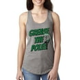 thumbnail image 2 of Wild Bobby Grease the Poles Broad Street Philadelphia Football Sports Women Racerback Tank Top, Heather Grey, Small, 2 of 5
