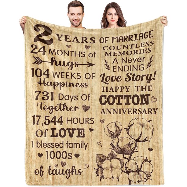 LHSHID Best Anniversary Marriage Gift Blanket Flannel Soft and Comfortable Anti static Bed Sofa Blanket 60x80in