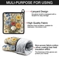 thumbnail image 7 of Vintage Flower Kitchen Oven Mitt and Pot Holder Sets 4 Pcs for Baking, Cooking and Grilling, Heat Resistant Up To 392 °F, 7 of 7