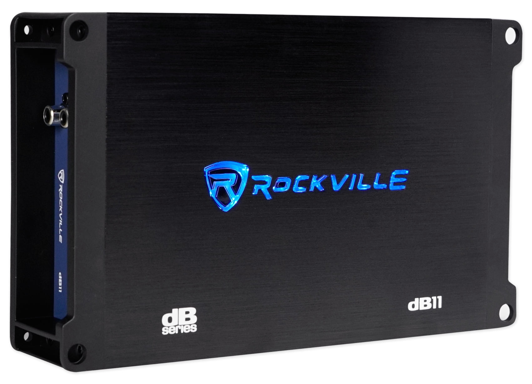 Rockville dB11 1400w Peak/350 watt RMS Mono 2-Ohm Amplifier Car Amp+Bass Remote