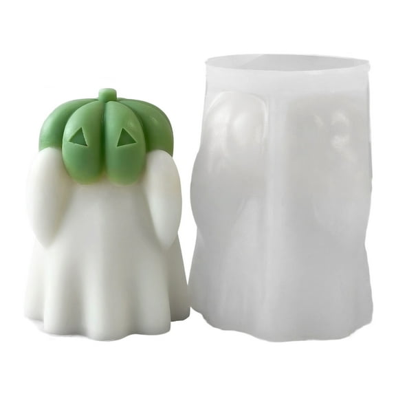 Ghostly Pumpkin Silicone Molds For Making Candle Soap Chocolate Halloween Home Decoration Epoxy Resin Project