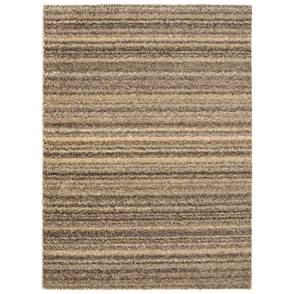 Garland Rug Striped Shag Random Earth Toned 5'x7' Indoor Area Rug