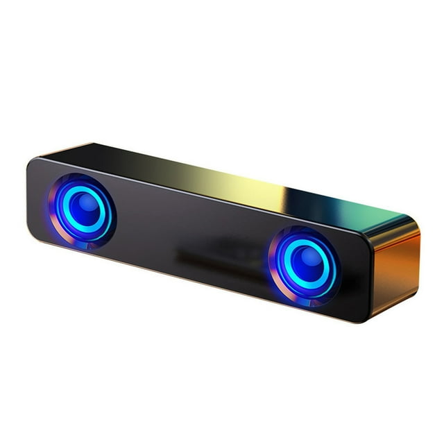 Lksixu Wired Computer-speaker Audio Desktop Home Laptop Small Audio USB Wired Speakers Subwoofer Audio ordinary audio Electronics for Home Office School