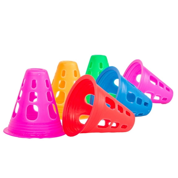 SOPOTUTU 10Pcs Agility Training Sports Cones for Kids in Assorted Color