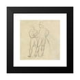 thumbnail image 2 of Benjamin Robert Haydon 15x15 Black Modern Framed Museum Art Print Titled - Study of Two Men Standing, While in Conversation, 2 of 5