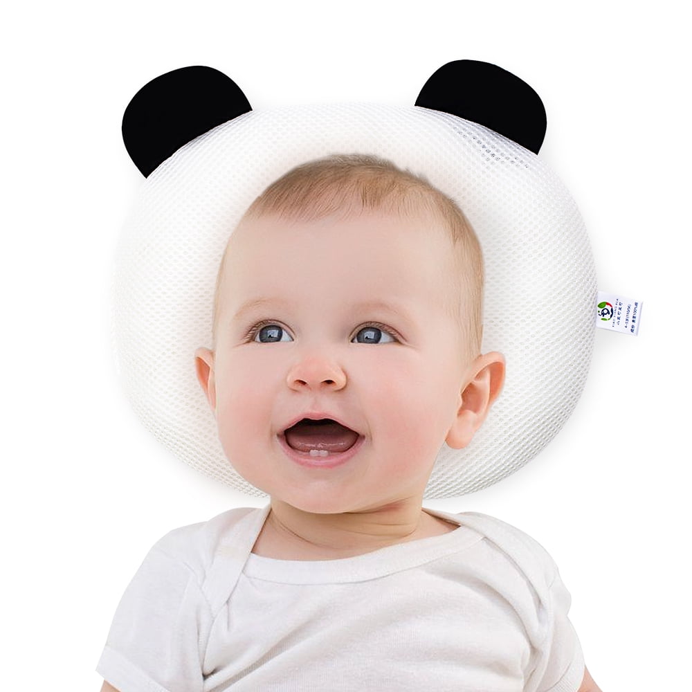 Infant Support Head Pillows Soft Baby Nursery Pillows Unisex Newborn Head Shaping Pillow Support Head Sleep Pillows 0-12 M Beige