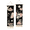 One set of two styles, variant on Bohemian Pink Floral Print Macrame Wall Hanging with Tassels, 33" x 8" Polyester Fabric Tapestry, Chic Aesthetic Wall Decor for Living Room, Bedroom & Studio, Rose Quartz Multi-Color