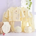 thumbnail image 2 of TSHXS Newborn Boy Outfits Newborn Clothes For Boys Unisex Boy Girl Layette Sets New Born Boy Girl Clothes Infant Yellow, 2 of 8