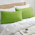 thumbnail image 6 of Nestl King Pillow Cases, 1800 Series Luxury Soft Microfiber King Size Pillow Cases Set of 2 (20"x40"), Breathable & Easy Care Pillow Covers, Garden Green, 6 of 12