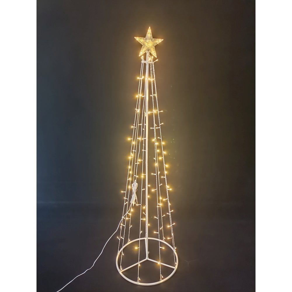Hi-Line Gift Ltd. LED Metal Decorative Tree with Top Star - Warm White