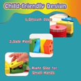 thumbnail image 3 of Juguetes para niños pequeños de 1, 2, 3 y 4 años, juguetes de madera para clasificar y apilar (juego múltiple 3 en 1) para niños pequeños en edad preescolar, juguete clasificador de formas con re, 3 of 5