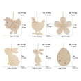 thumbnail image 2 of LSLJS 10 Pcs Wooden Chicken Pendants, Easter Decorations 3 inch Flat Unfinished Chick Shaped Hanging Ornaments Wood Chicken Slices DIY Hand Paint Wooden Crafts Easter Cutouts Spring Decor for Party, 2 of 3