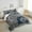 Grey, variant on Camo Moose Bedding Comforter Sets Rustic Tree Camouflage Wildlife Bedding Set Full Woodland Hunting Animal Comforter Set Men Farmhouse Wood Board Pine Tree Quilt Set