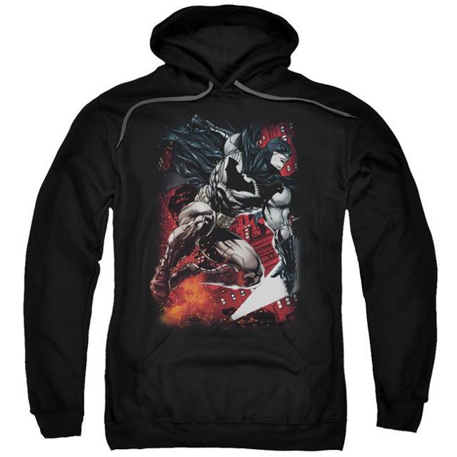 Batman & Sparks Leap Sweat à Capuche Adulte, Noir - 4X