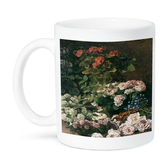 3dRose, Spring Flowers by Claude Monet 1864, 11oz Mug