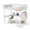 Light White + Metal + Full, variant on FENGFAN Full Size Metal Loft Bed with L-Shaped Desk LED Strip & Charge Station, Round Pipe Metal Frame White Single Pack