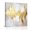 White Light Gray Lemon Yellow Light Yellow, variant on Canvas Wall Art, Gold Grey Framed Canvas Prints for Living Room Bathroom, Abstract Contemporary Square Graffiti Smear Art Gallery Wrapped Wall Decor for Home Office, Gifts, 12"x12" Ship Next Day