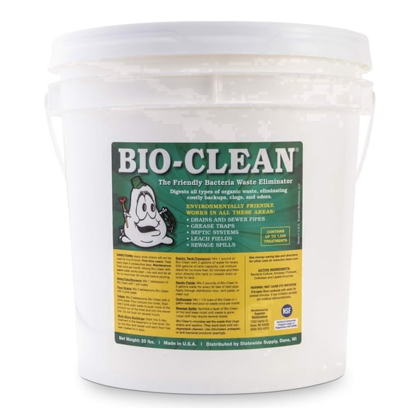 Bio-Clean Products BC 25LB Septic Tank Treatment Powders 25 lb