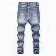 thumbnail image 4 of RUTAYY Toddler Boys Skinny Fit Ripped Distressed Fashion Kids Denim Jeans Trousers Cozy Pants, 4 of 7