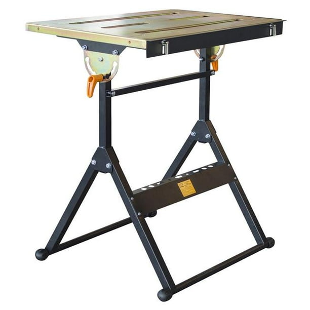 HIT WDTB Adjustable Flameproof Steel Welding Table Black