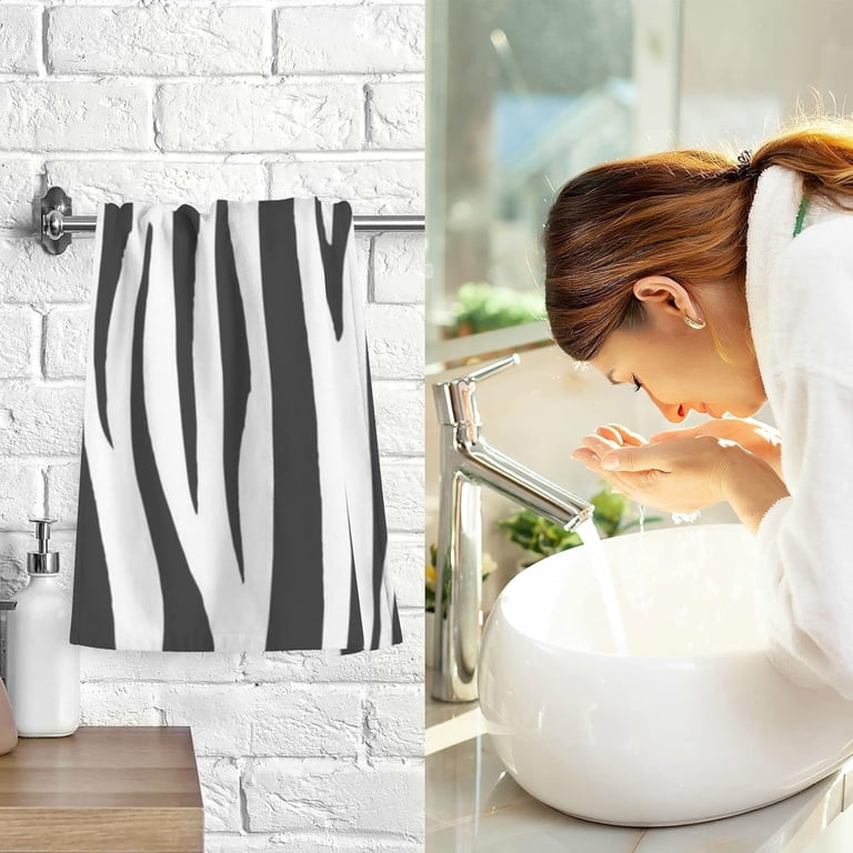 Zebra Towels, PCS, Super Soft Absorbent Hand Towel Cotton Bath
