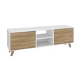 thumbnail image 1 of Mueble de TV hasta 65 Pulgadas RTA con Repisa y 2 Cajones Blanco, 1 of 3